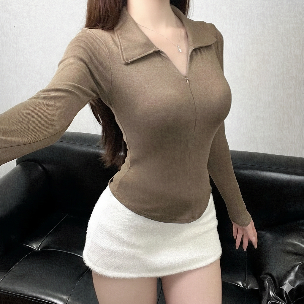 Áo Croptop Nữ  Chất Bozip Co Giãn Ôm Body Năng Động CinZy SG