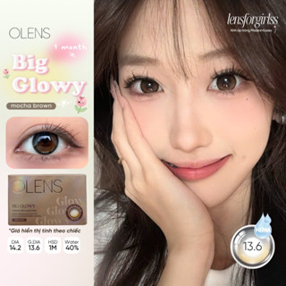   OLENS  LENS 1 THÁNG | Kính áp tròng GIÃN TRÒNG - BIG GLOWY MOCHA chính hãng KOREA | LENSFORGIRLSS 
