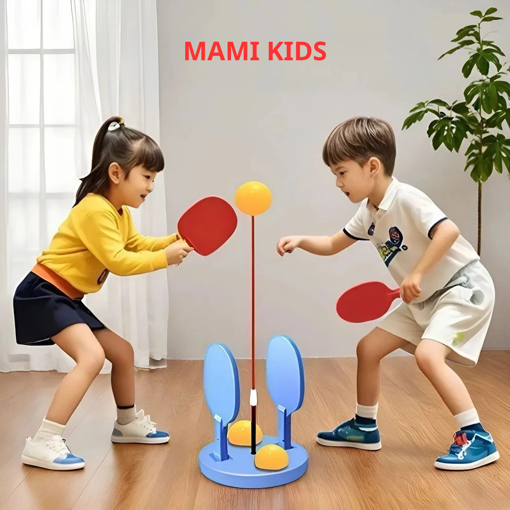 Bóng Bàn Lò Xo Phản Xạ Thông Minh Có Kèm Bóng Cho Bé, MAMI KIDS Bộ Tập Luyện Cải Thiện Phản Xạ
