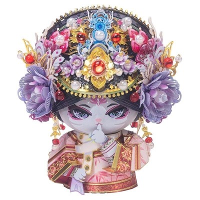 Mô Hình Kim Loại Lắp Ráp 3D MU Mèo Quý Phi Chân Hoàn (127 mảnh, Zhenhuan) YM-LC146-W – MP1315