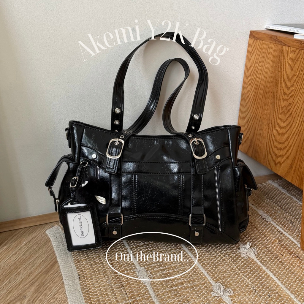 [ Tặng charm & Ví da ] 𝗔𝗸𝗲𝗺𝗶 𝗬𝟮𝗞 𝗕𝗮𝗴 - Túi Chất Da Phong Cách Y2K AKEMI ( Ouithebrand )