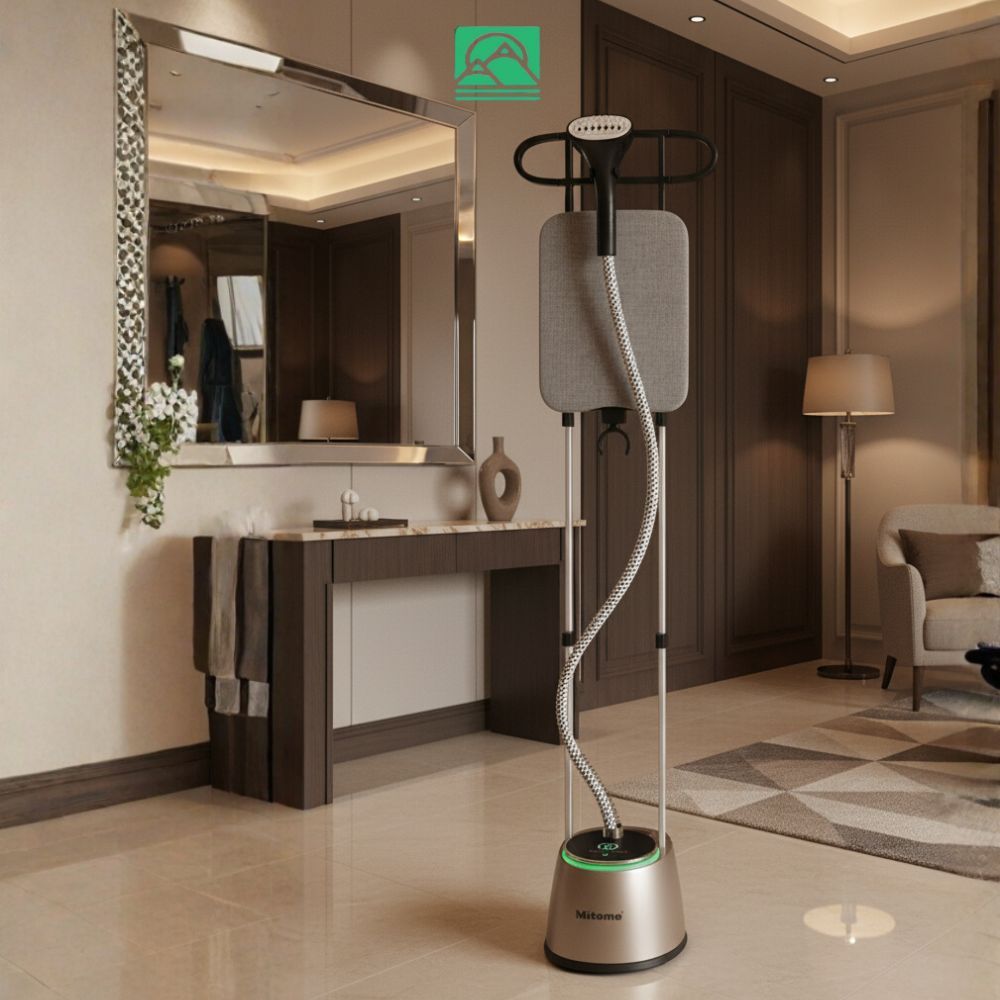 Bàn ủi hơi nước đứng MITOMO GC-899 Neo, Công suất 2500W có đèn LED 4 màu - Hàng chính hãng