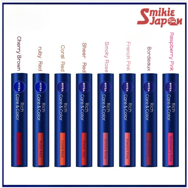 Son Dưỡng NIVEA dưỡng ẩm có 8 màu sắc Rich Care & Color