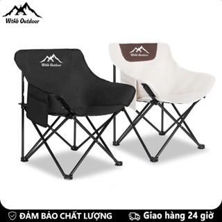WTHB Outdoor Ghế Camping Gấp Gọn ngoài trời Có thể điều chỉnh nhiều mức Ghế mặt trăng di động Tải trọng 400kg