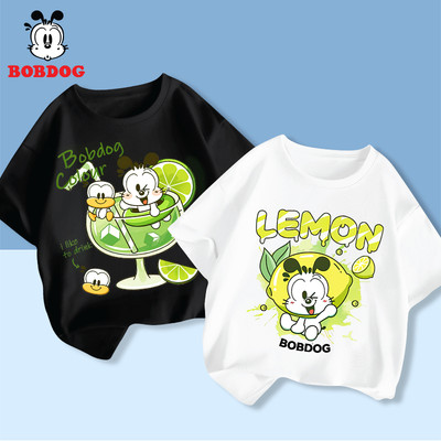 Áo thun bé trai BOBDOG áo cộc tay chất liệu cotton mềm mịn thoáng mát in hình dễ thương cho bé