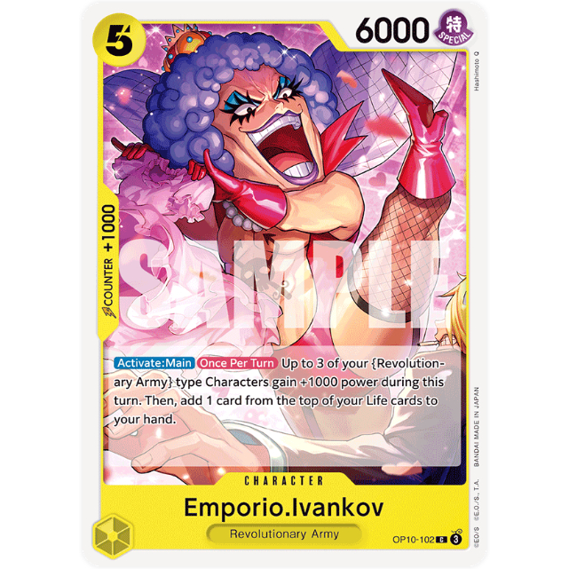 [Thẻ bài OnePiece] OP10-102 | C | CHARACTER Emporio.Ivankov
