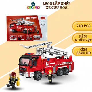 Bộ Lắp Ráp Xe Cứu Hỏa - Lego Lắp Ráp Xe Chữa Cháy - Bộ Lắp Ráp Sáng Tạo