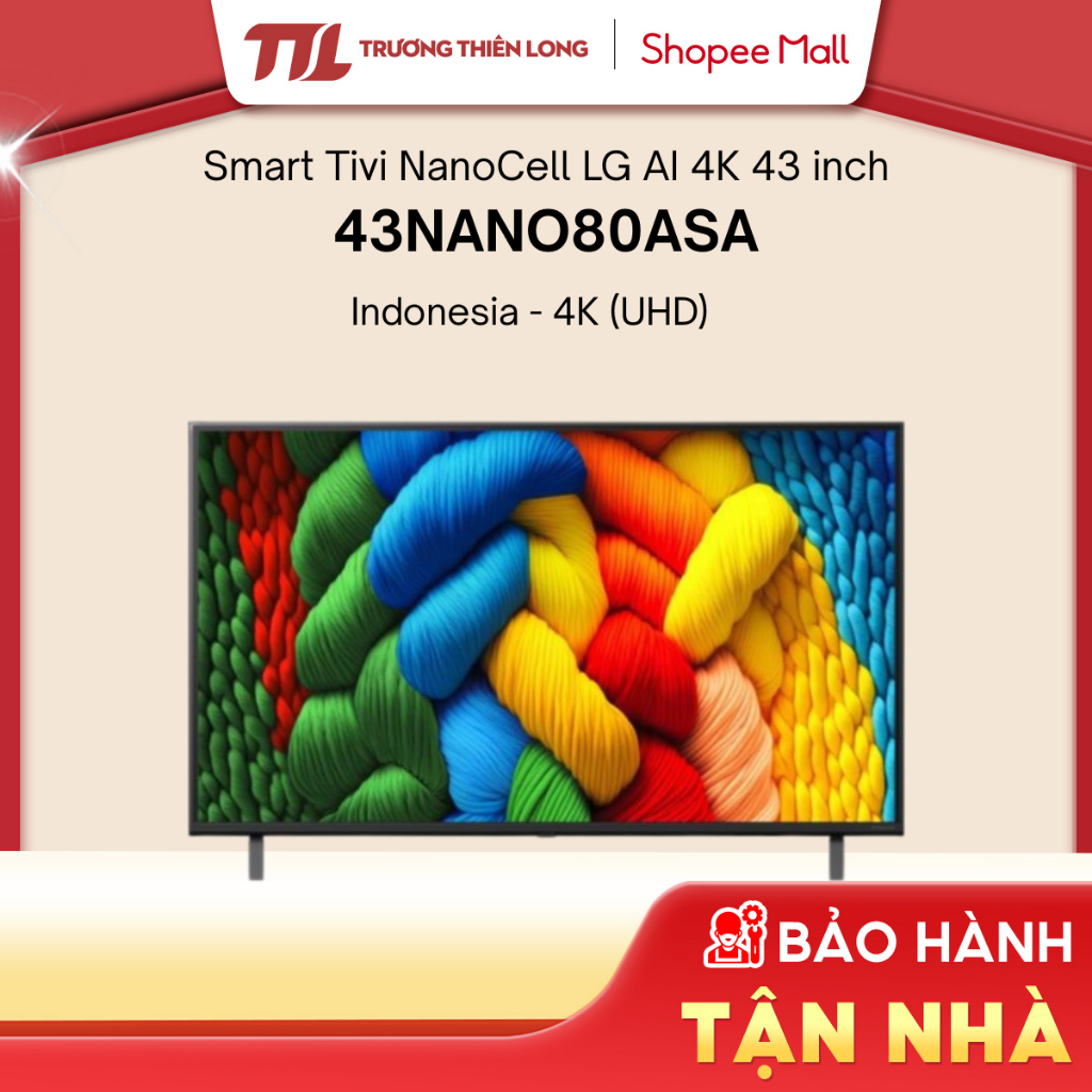 43NANO80ASA - Smart Tivi NanoCell LG AI 4K 43 inch 43NANO80ASA