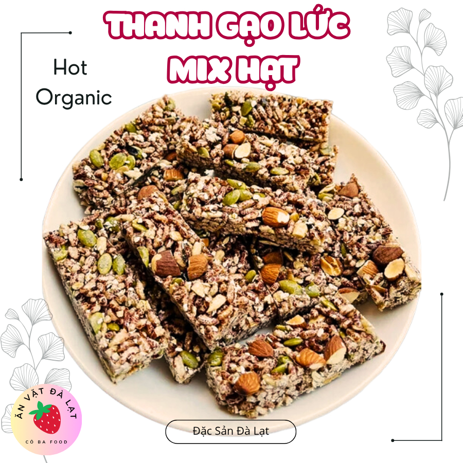 400gr Thanh Gạo Lứt Mix Hạt Giòn Sụm - an_vat_da_lat_cobafood