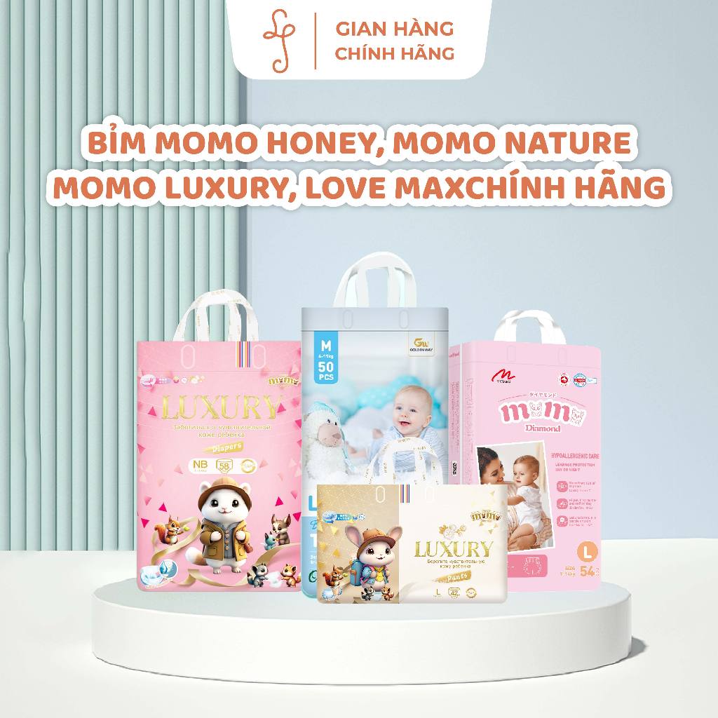 Bỉm Momo Diamond, Momo Nature, Momo Luxury Chính Hãng.........
