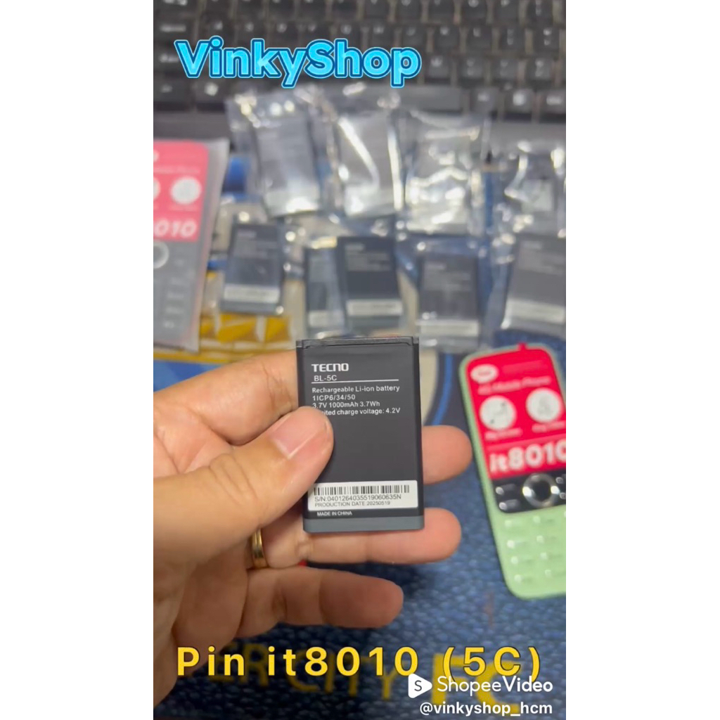 Pin điện thoại itel it8010 ( Hàng chính hãng tháo máy )