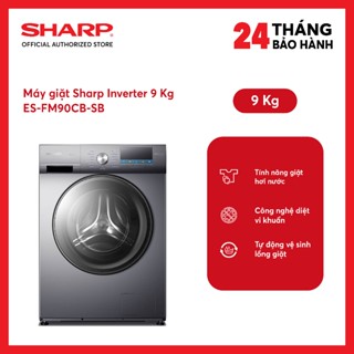   MODEL 2026  Shopee - Lắp đặt 0Đ HN HCM  Máy giặt Sharp Inverter 9 kg ES-FM90CB-SB - Shopee Giao toàn quốc+chỉ lắp nội 