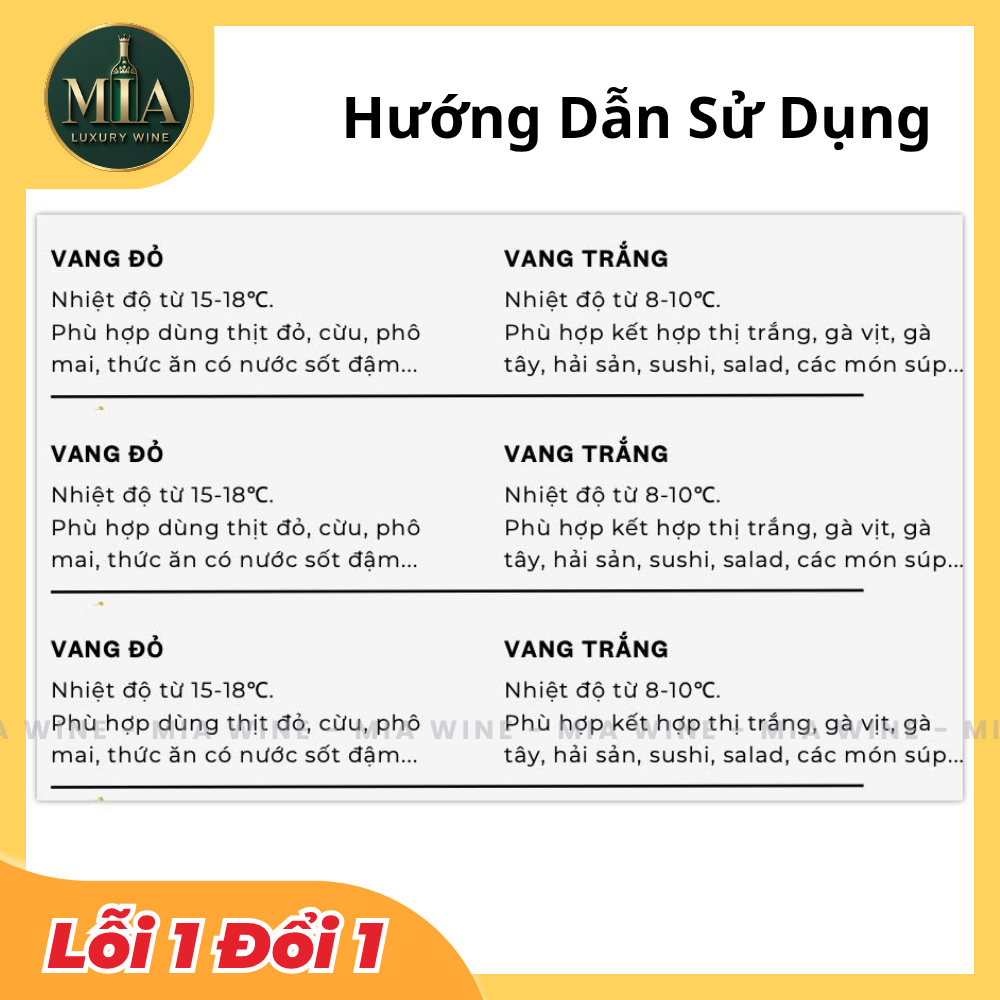 [Kèm] Rượu Kèm HDSD - (Mã 4.9) Mia Wine