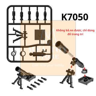  Đồ chơi lắp ráp swat army  mô hình lắp ghép quân sự - Súng cối K7050 MFA TOY STORE 
