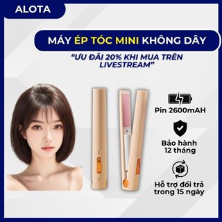  Máy ép tóc mini Alota M2 sạc không dây tiện lợi máy duỗi tóc mini pin 2600mah sử dụng lên tới 4h 