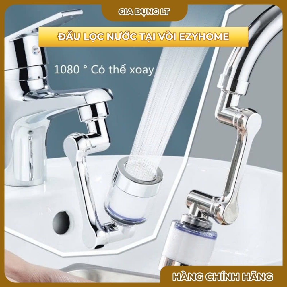 Đầu Lọc Nước Tại Vòi EZYHOME Lọc Sạch Cặn Bẩn, Clo Trong Nước