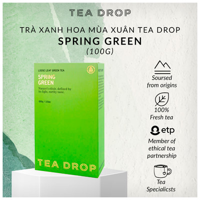 [Xuất xứ Úc] Trà xanh hoa mùa xuân Tea Drop Spring Green (100g trà khô)