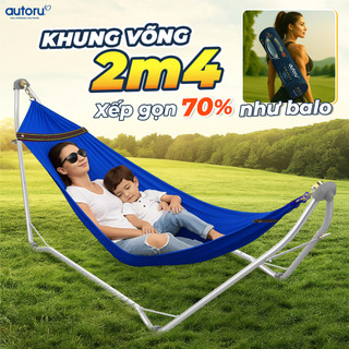  Võng xếp tích hợp máy đưa võng tự động AutoRu võng hợp kim thép ru ngủ tự động lưới võng 2 lớp thoáng khí 