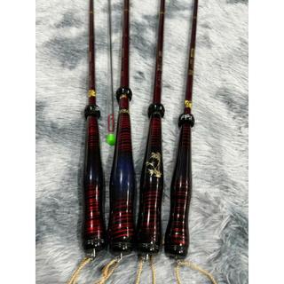 Cần Câu Trúc Nhật 5H Tay Cầm Cán Bầu Chuẩn Nhật - Tem Nhãn Vàng Hàng Nhật Đẹp Fishing Bắt Cá