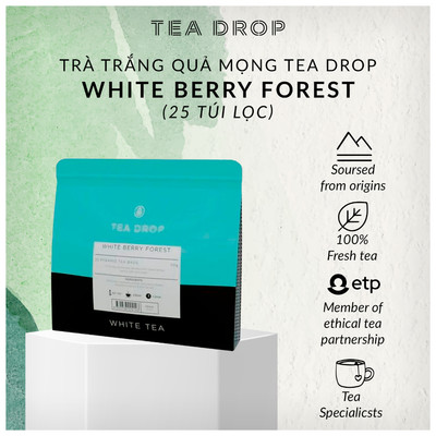 [Xuất xứ Úc] Trà trắng quả mọng Tea Drop White Berry Forest (25 túi lọc)