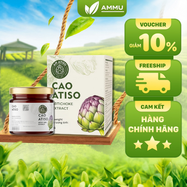 Cao đặc atiso Đà Lạt nguyên chất, cao actiso lá tươi mát gan hỗ trợ tiêu hóa giải độc gan Hũ 150gr