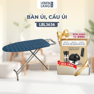  Bàn để ủi cầu là quần áo dạng đứng khung bằng thép tặng thêm tấm lót LEBENLANG LBB363 - chính hãng. 