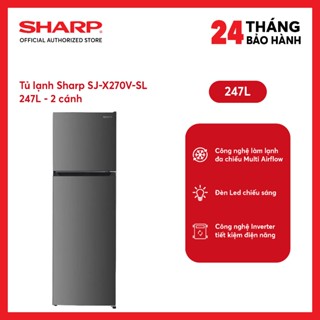 [MODEL 2026] Tủ lạnh Sharp Inverter 247 lít SJ-X270V-SL - SHOP miễn phí GIAO + LẮP HÀ NỘI