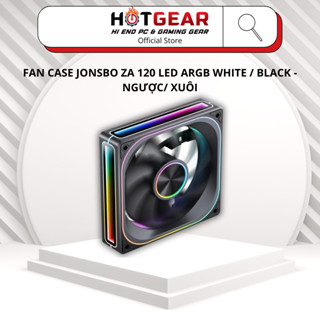  FAN CASE JONSBO ZA 120 LED ARGB WHITE   BLACK - NGƯỢC  XUÔI 