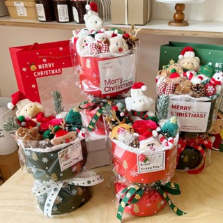   Có Túi   Bó hoa bông len Noel bó hoa gấu bông làm quà tặng Noel  Valentine cho bạn trai bạ 