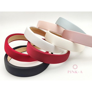 Bờm phồng bọc lụa trơn bản to cỡ 3cm, băng đô cài tóc, phụ kiện tóc, phụ kiện thời trang phối áo dài