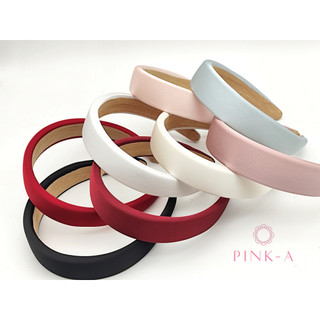 Bờm phồng bọc lụa trơn bản to cỡ 3cm, băng đô cài tóc, phụ kiện tóc, phụ kiện thời trang phối áo dài