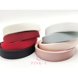 Bờm phồng bọc lụa trơn bản to cỡ 3cm, băng đô cài tóc, phụ kiện tóc, phụ kiện thời trang phối áo dài