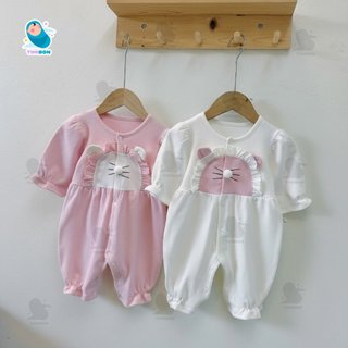 Body Nỉ Cho Bé Gái Dài Tay Thu Đông, Bộ Body Liền Thân Chất Nỉ Mềm Ấm Áp Hình Thú Dễ Thương Cho Bé [BDD106]