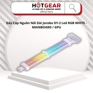  Dây Cáp Nguồn Nối Dài Jonsbo DY-2 Led RGB WHITE - MAINBOARD   GPU 