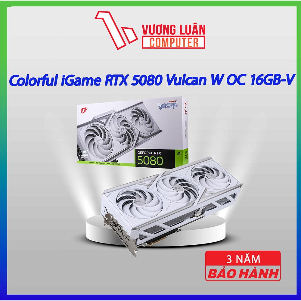 Card Màn Hình Colorful iGame GeForce RTX 5080 Vulcan W OC 16GB-V chính hãng bảo hành 3 năm