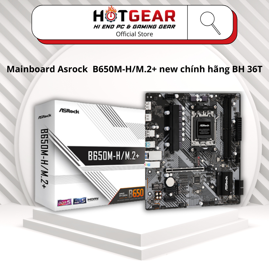 Mainboard Asrock  B650M-H/M.2+ new chính hãng BH 36T
