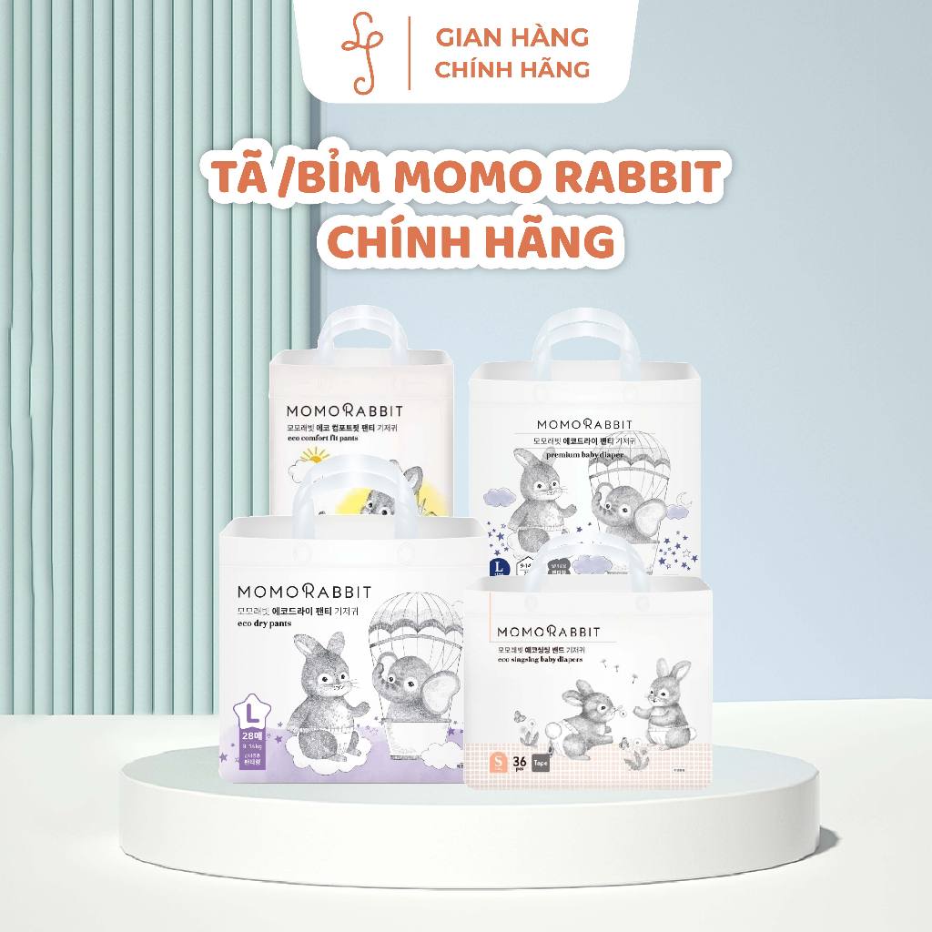 Bỉm Quần/Dán Momo Rabbit Nội Địa Hàn Đủ Size S36/M32/L30/XL36 và M30/L28/XL22/XXL18