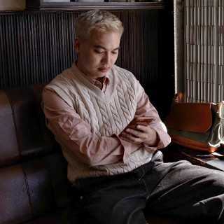  Áo Gile Nam DENIMST 718 Áo Gile Len Hàn Quốc Unisex Vặn Thừng Dày Dặn 