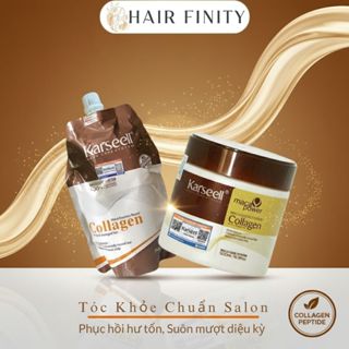  Kem ủ tóc Collagen KARSEELL 500ml dầu hấp phục hồi siêu mượt chuẩn salon ngay tại nhà 