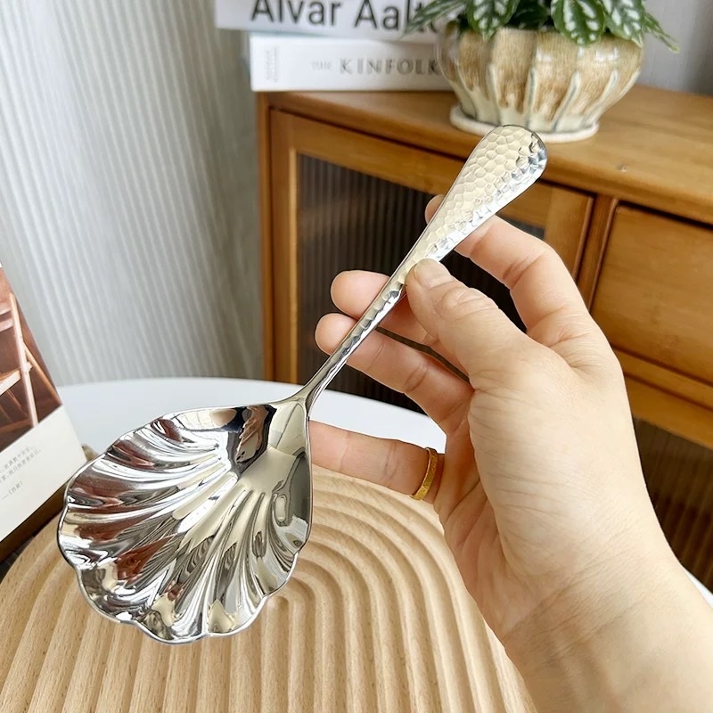 Muôi Vá Inox Vỏ Sò 21.8x6.8cm N220