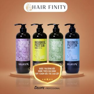  Dầu Gội Xả DELOFIL ARGAN OIL 800ML Sạch Gàu Kiềm Dầu Phục Hồi Tóc Chống Gãy Rụng Siêu Mềm Mượt 
