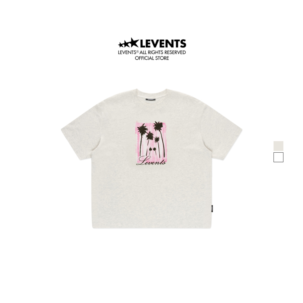 Áo Thun Levents Palm Tree Semi-Oversized Tee 100% Cotton Unisex T-shirt