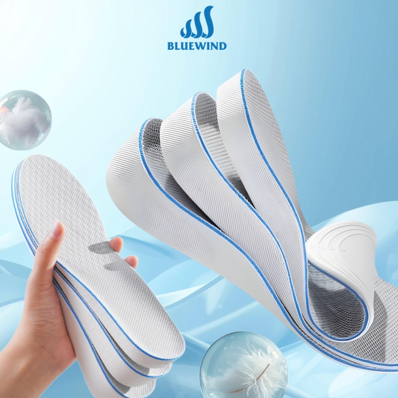 Lót Giày Tăng Chiều Cao BLUEWIND Êm Ái, Thoáng Khí, Đàn Hồi Cao, Khử Mùi, Định Hình Gót Nam Nữ 9326