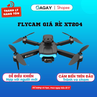   THANH LÝ  Flycam mini giá rẻ XT204 flycam mini động cơ không chổi than,có camera kép bay ổn định tránh va chạm 