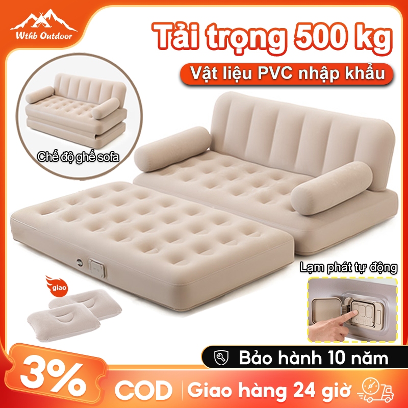 ghế sofa giường bơm ghế sofa hơi tự động cắm trại ngoài trời nệm hơi gấp gọn di động giường sofa đơn