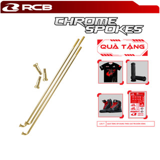 Set 36c Căm Đùm RCB Chrome Spoke size 149mm/157mm/184mm