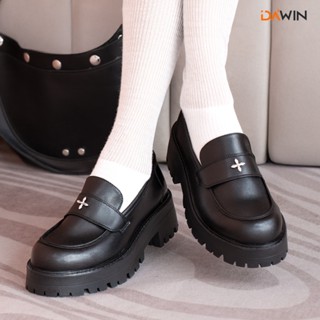   LÙI 1 SIZE  Giày lười loafer nữ đế cao 5cm êm chân có size 40 DAWIN - Aura Loafer 