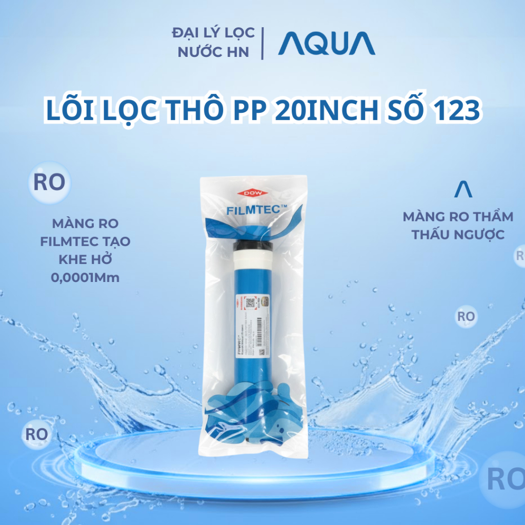Lõi lọc nước RO DOW filmtec nhập khẩu Mỹ RO LÕI SỐ 4 lọc sạch tạp chất lắp đặt dễ dàng
