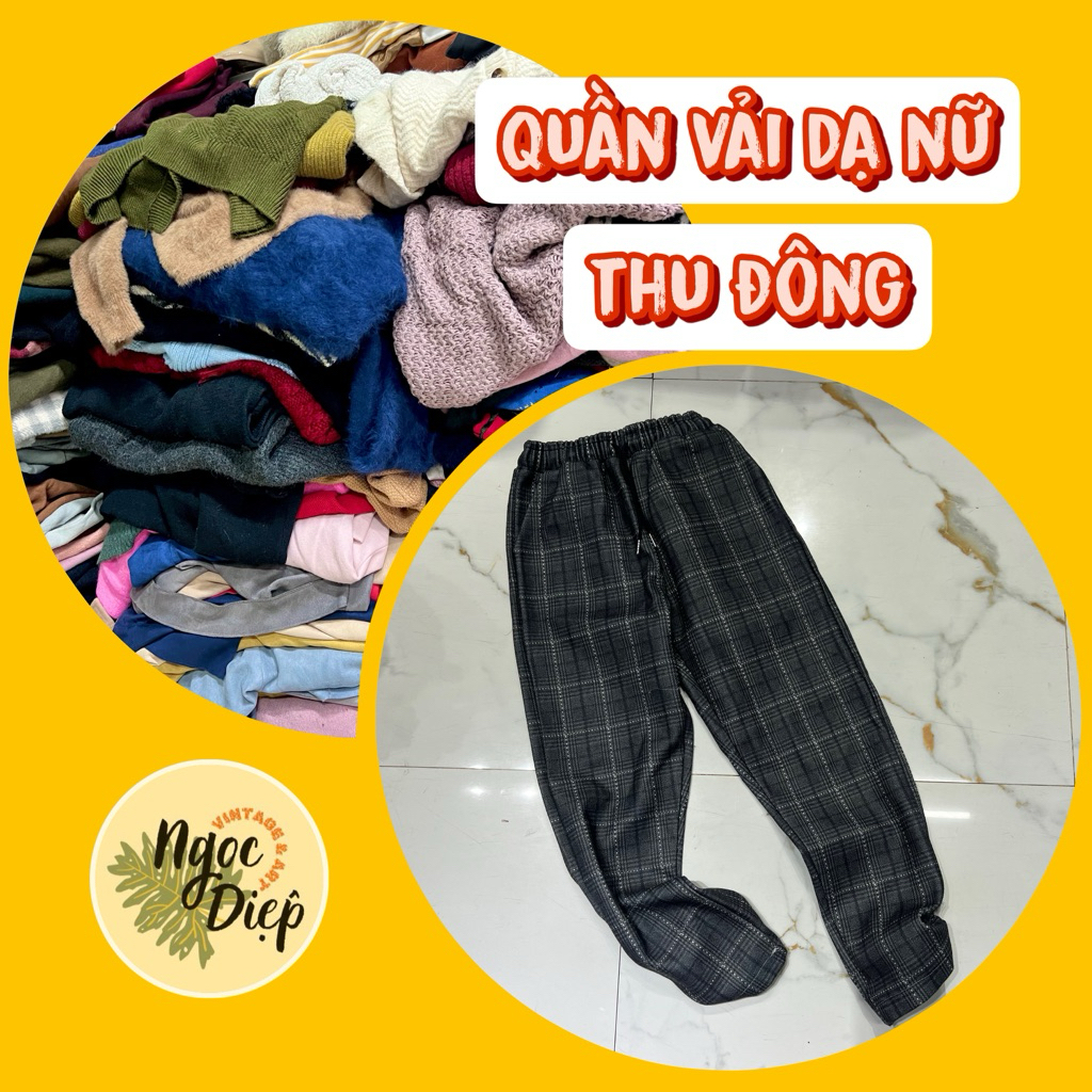 [2ndhand] QUẦN NỮ VẢI DẠ MÙA THU ĐÔNG hàng thùng/ hàng thanh lý nhiều kiểu đẹp tuyển chọn