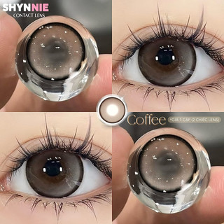   1 CẶP  LENS BROWN - kính áp tròng màu nâu 14.5mm vân lens đơn giản babydoll dễ thương - SHYNNIE LENS  Lens Huế  🐰 